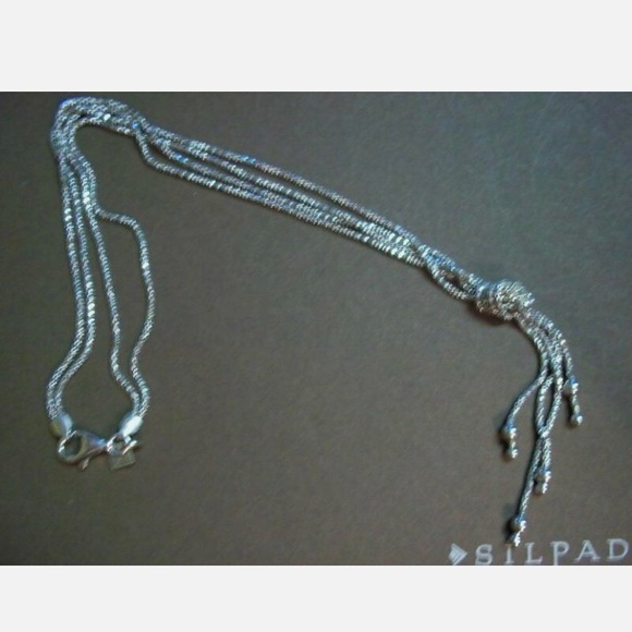 Silpada Forget Me Knot Sterling Silver Necklace - Picture 2 of 7